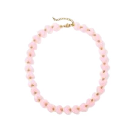 Kralen ketting met hartjes