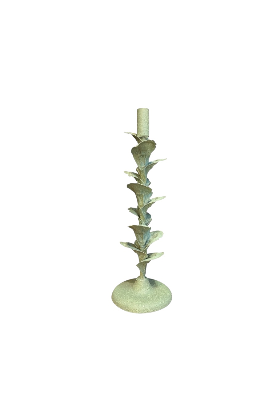 Groene decoratieve kandelaar