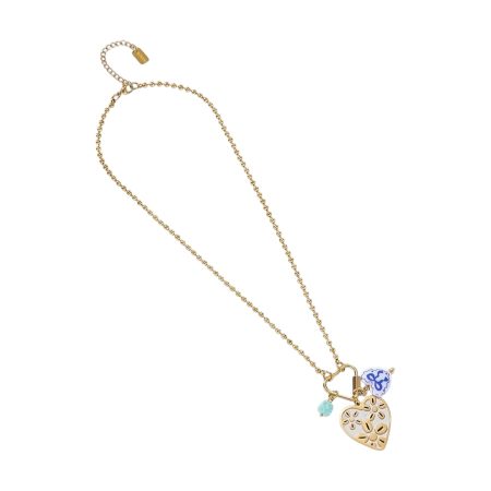 Stainless steel ketting met hartje