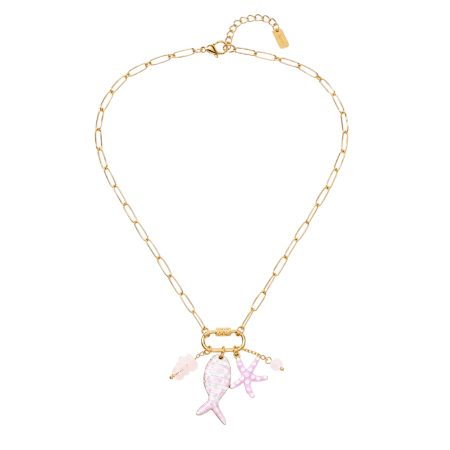 Stainless steel ketting met visje