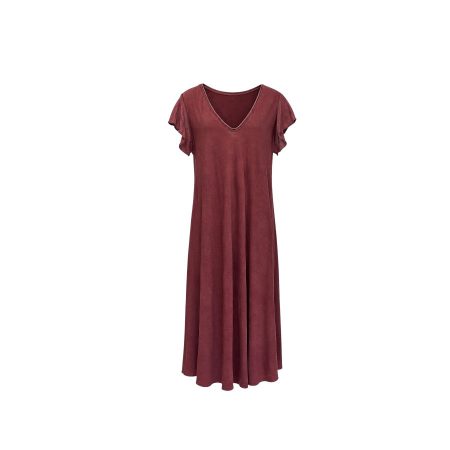 Tricot maxi dress vintage wassing burgundy