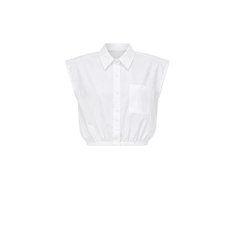 Witte mouwloze blouse