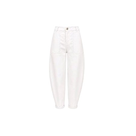 Witte barrel broek