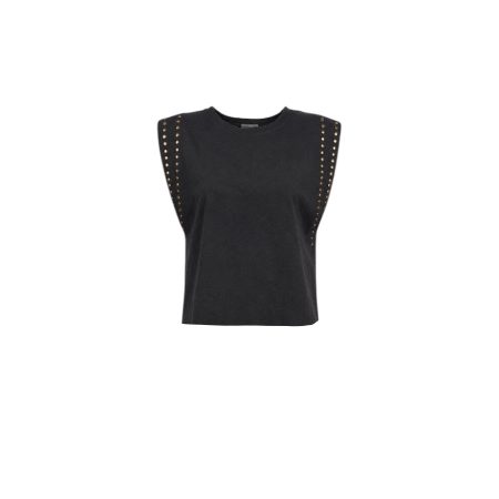 Antraciet shirt met studs