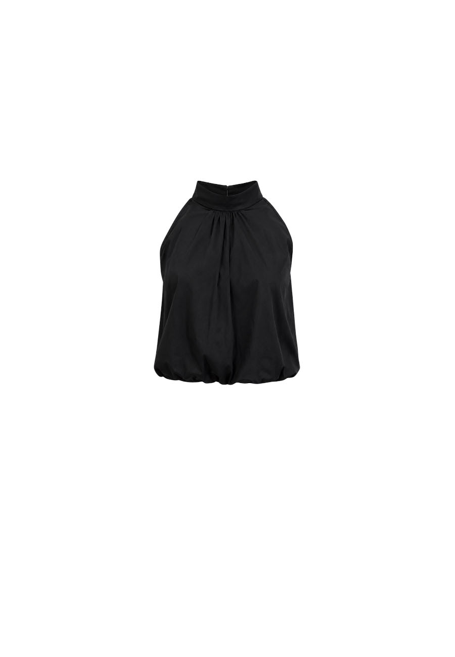 Donkerblauwe halter top