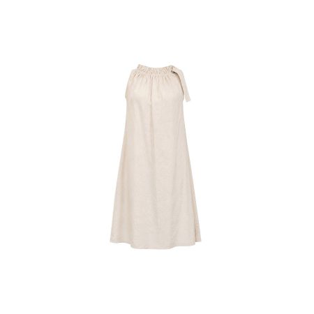 Ecru tencel halterjurk