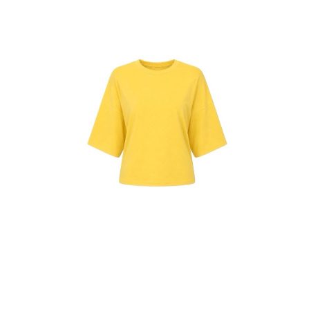 Geel shirt met wijde mouwen
