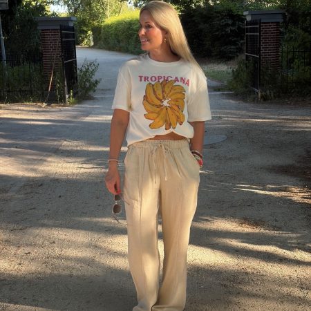 Wit shirt met opdruk