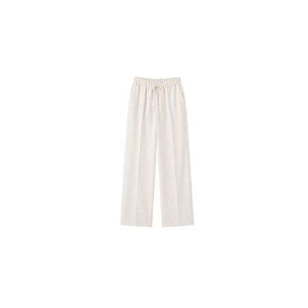 Off white linnen/viscose broek