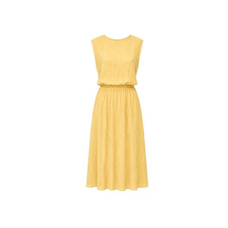 Okergele set top met rok