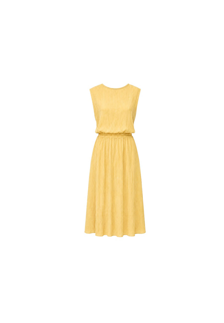 Okergele set top met rok