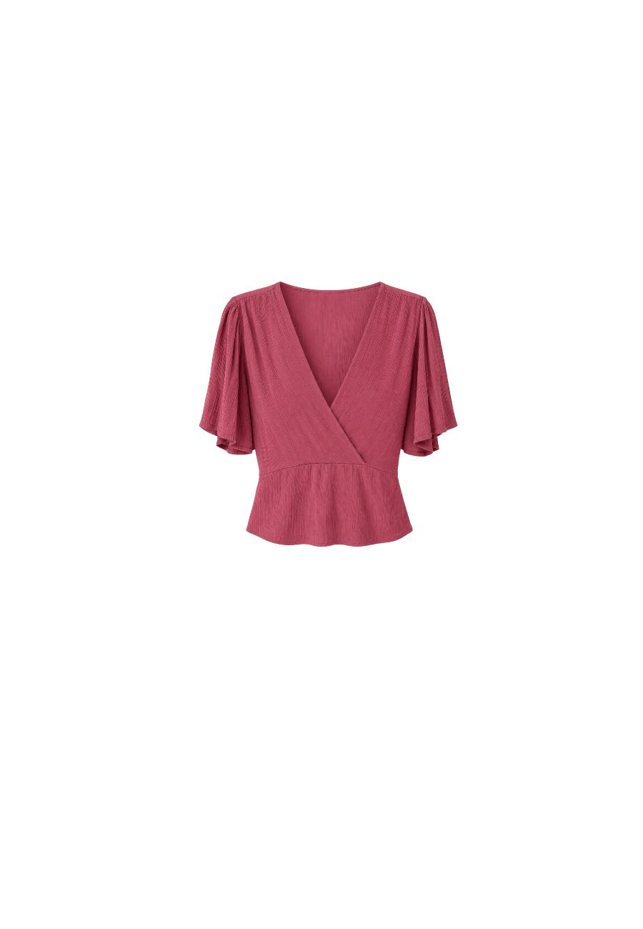 Oudroze viscose top