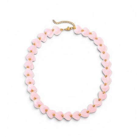 Kralen ketting met hartjes