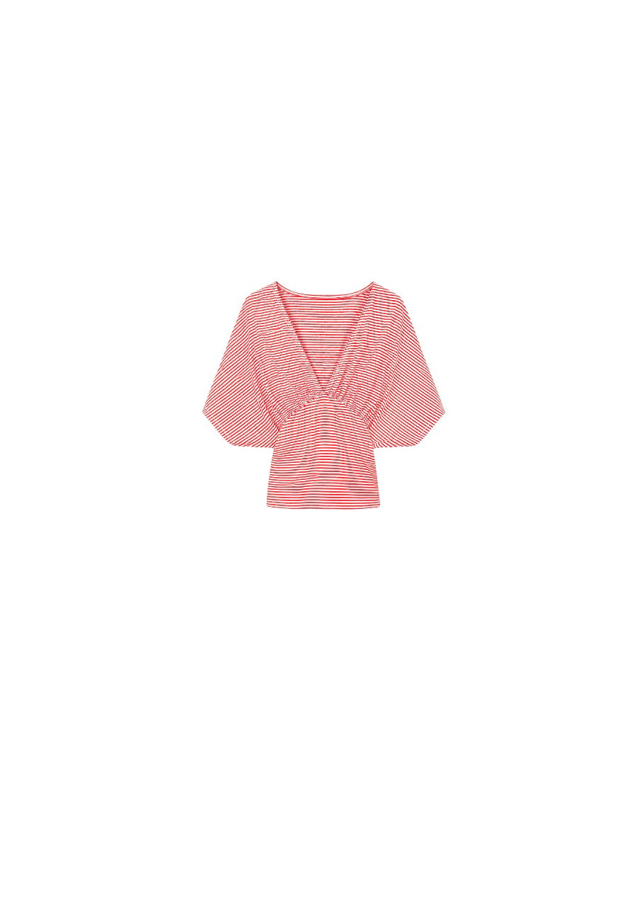 Rood/wit gestreept shirt
