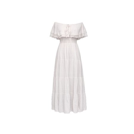Witte off shoulder maxi dress