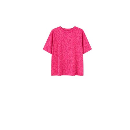 Fuchsia leopard shirt