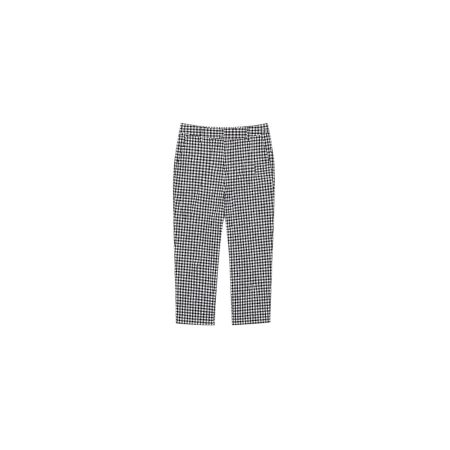 Capri broek zwart/wit geruit