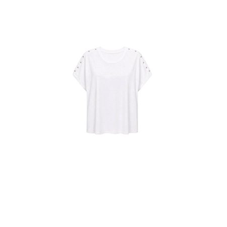 Wit shirt met studs