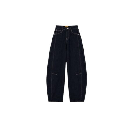 Barrel jeans donkere wassing
