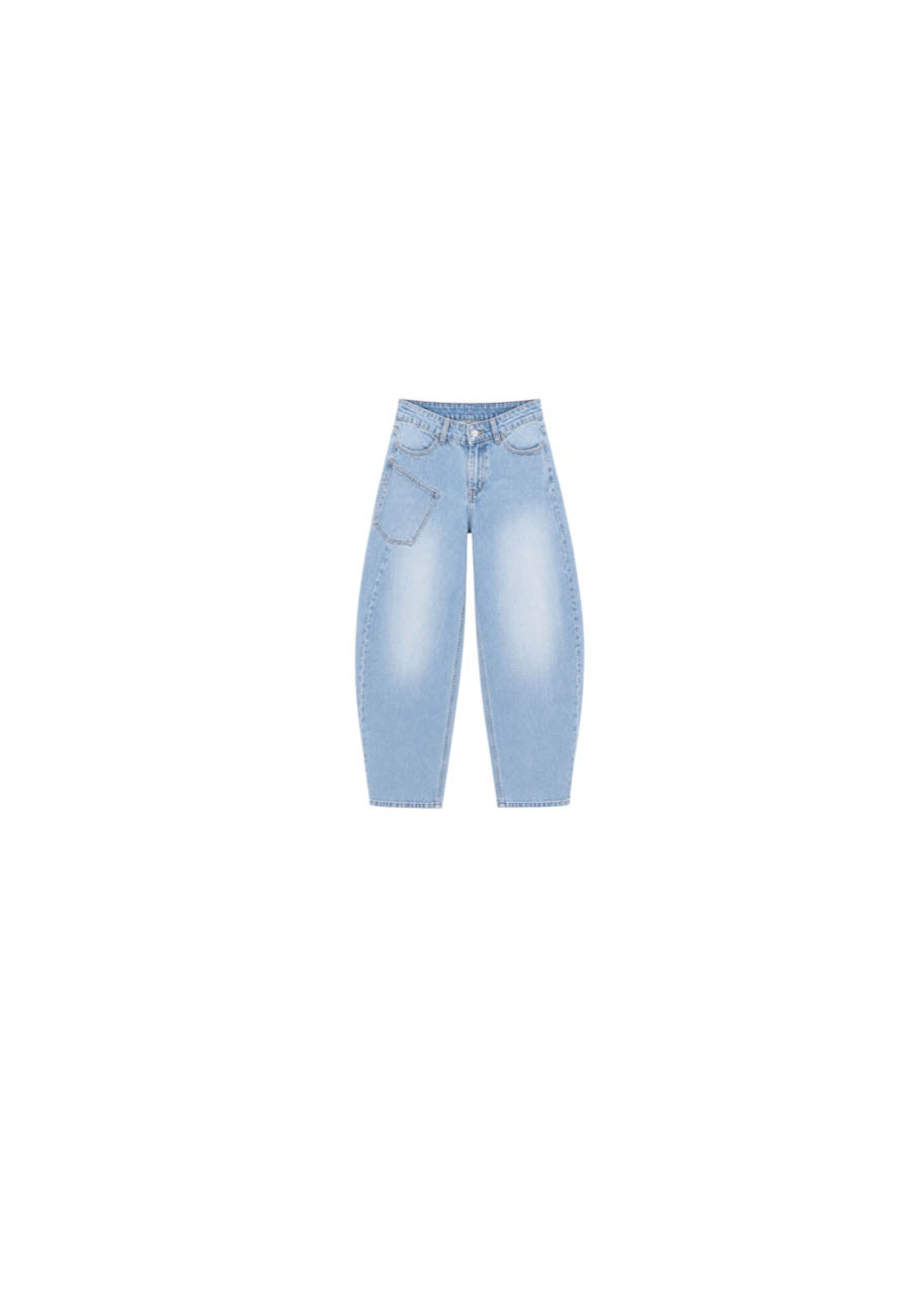 Low waist full stretch balloon jeans