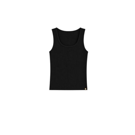 Basic zwart ribbelhemdje