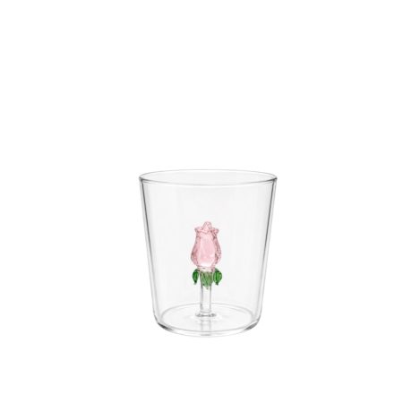 Glas met bloem