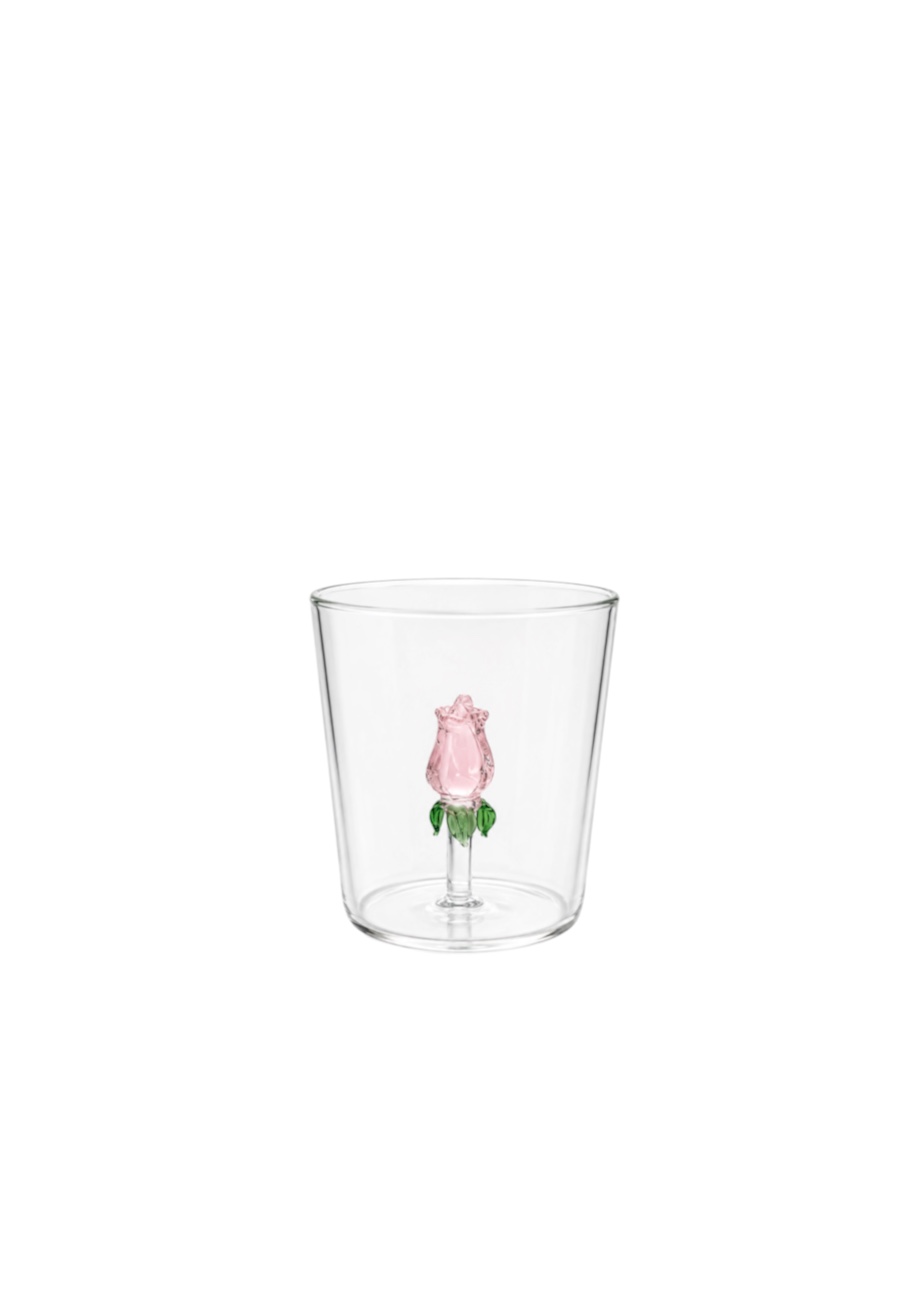 Glas met bloem