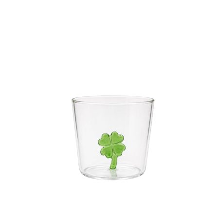 Glas met klavertje 4