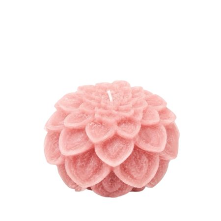 Grote roze Dahlia kaars