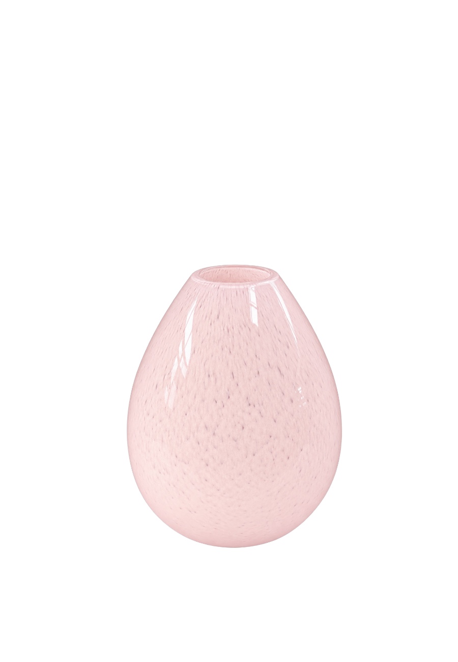 Glazen roze vaas