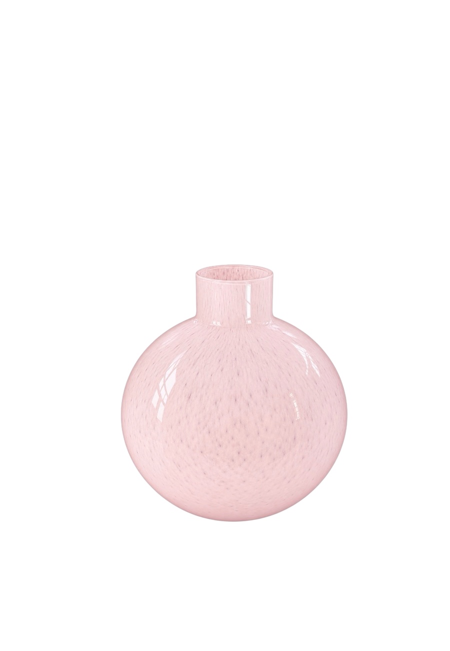 Glazen roze vaas