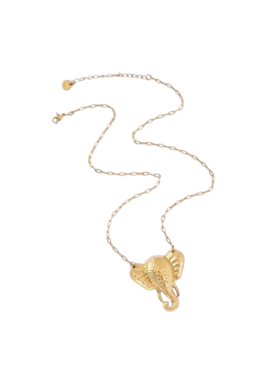 Goudkleurige ketting met Olifant