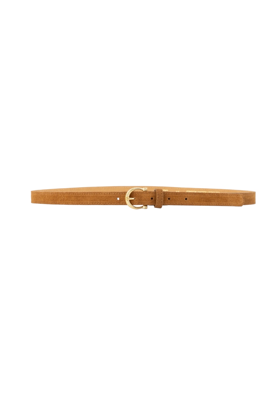 Leren riem cognac kleur