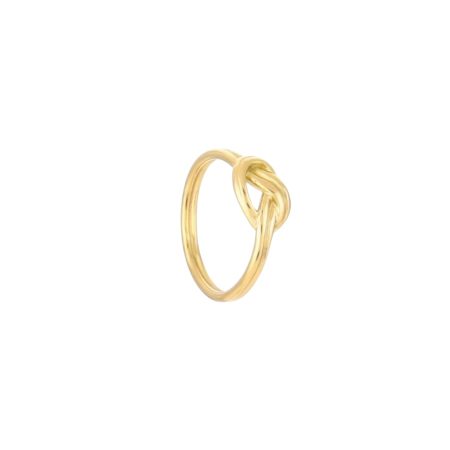 Goudkleurige ring met knoopje