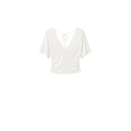 Witte v-hals top