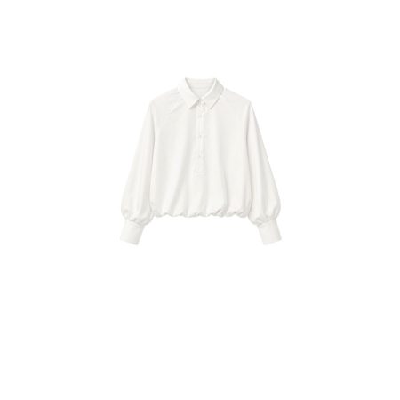 Witte cropped blouse