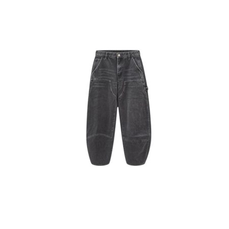 Antraciet balloon fit jeans