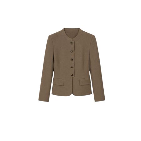 Taupe jasje met opstaand kraagje