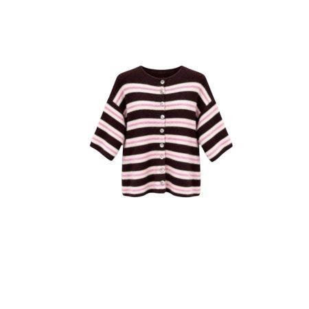 Burgundy gestreept vest