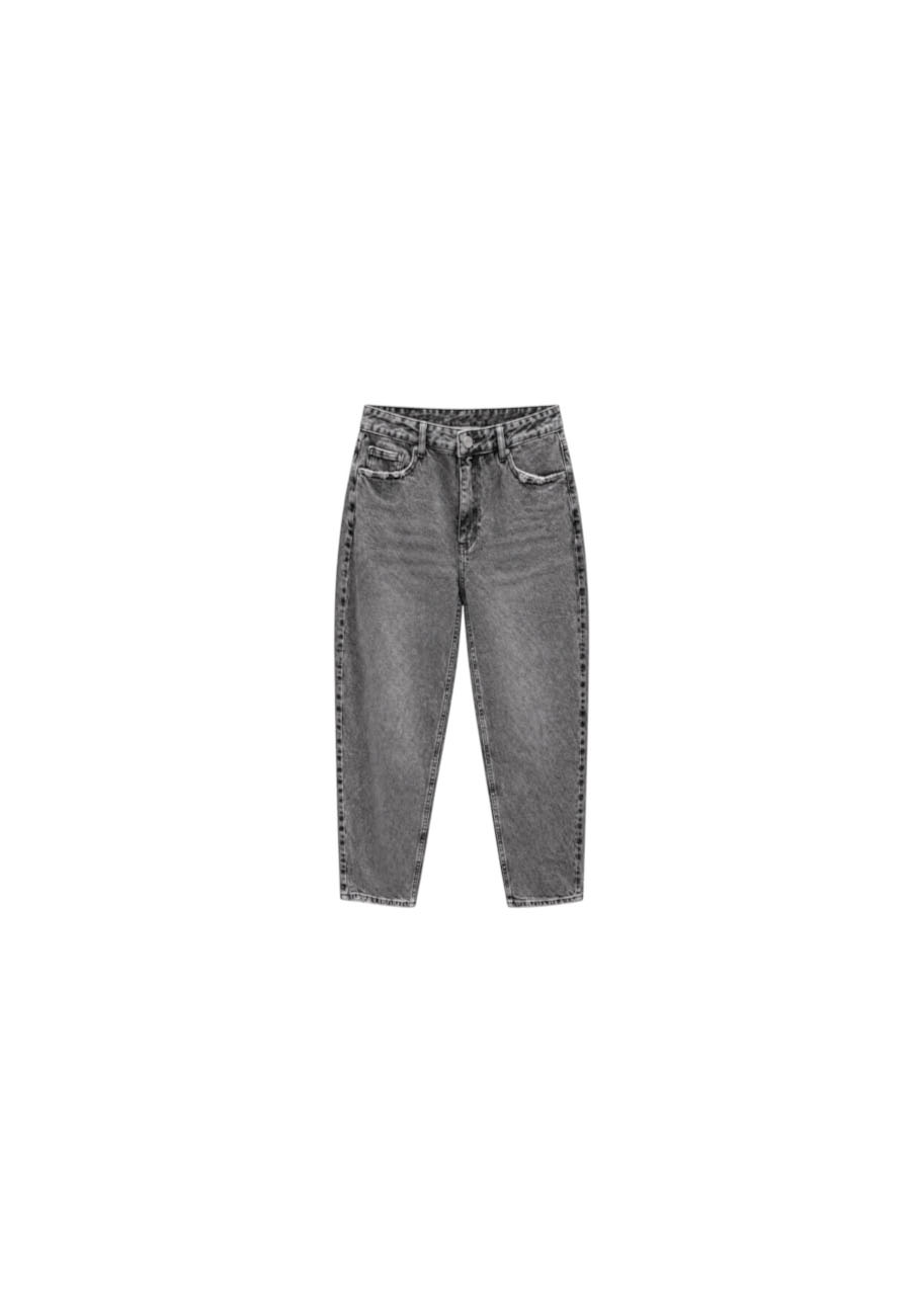 Grijs gebleekte loose fit jeans