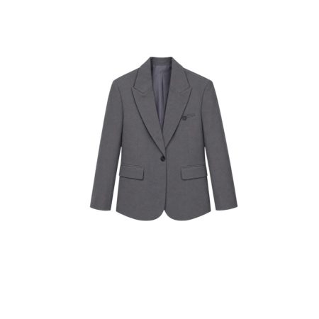 Grijze oversized blazer