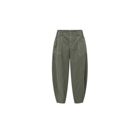 Groene barrel broek