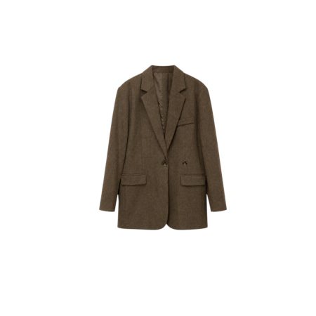 Luxe bruine mêlee blazer