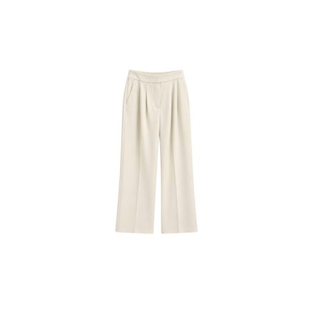 Off white pantalon met rechte pijp