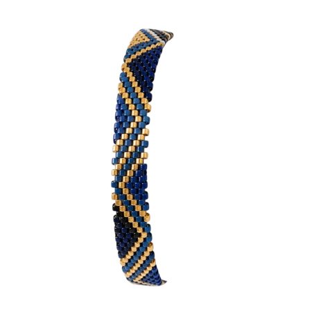 Aztec verstelbare armband, blauwtinten