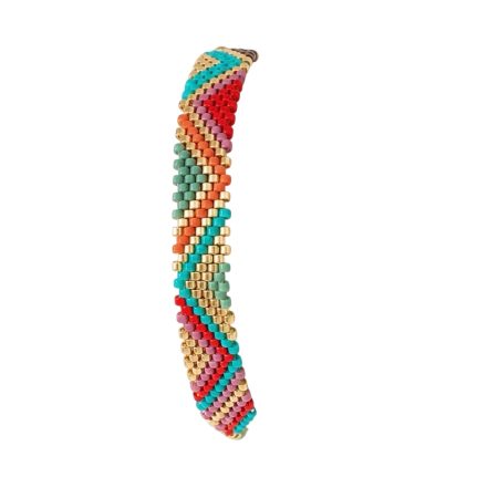 Aztec verstelbare armband, roodtinten