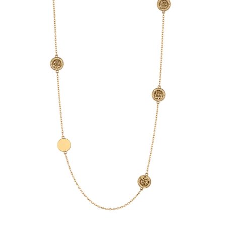 Lange goudkleurig Ketting met muntjes