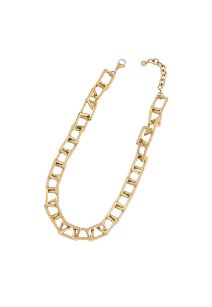 Goudkleurige statement verstelbare ketting