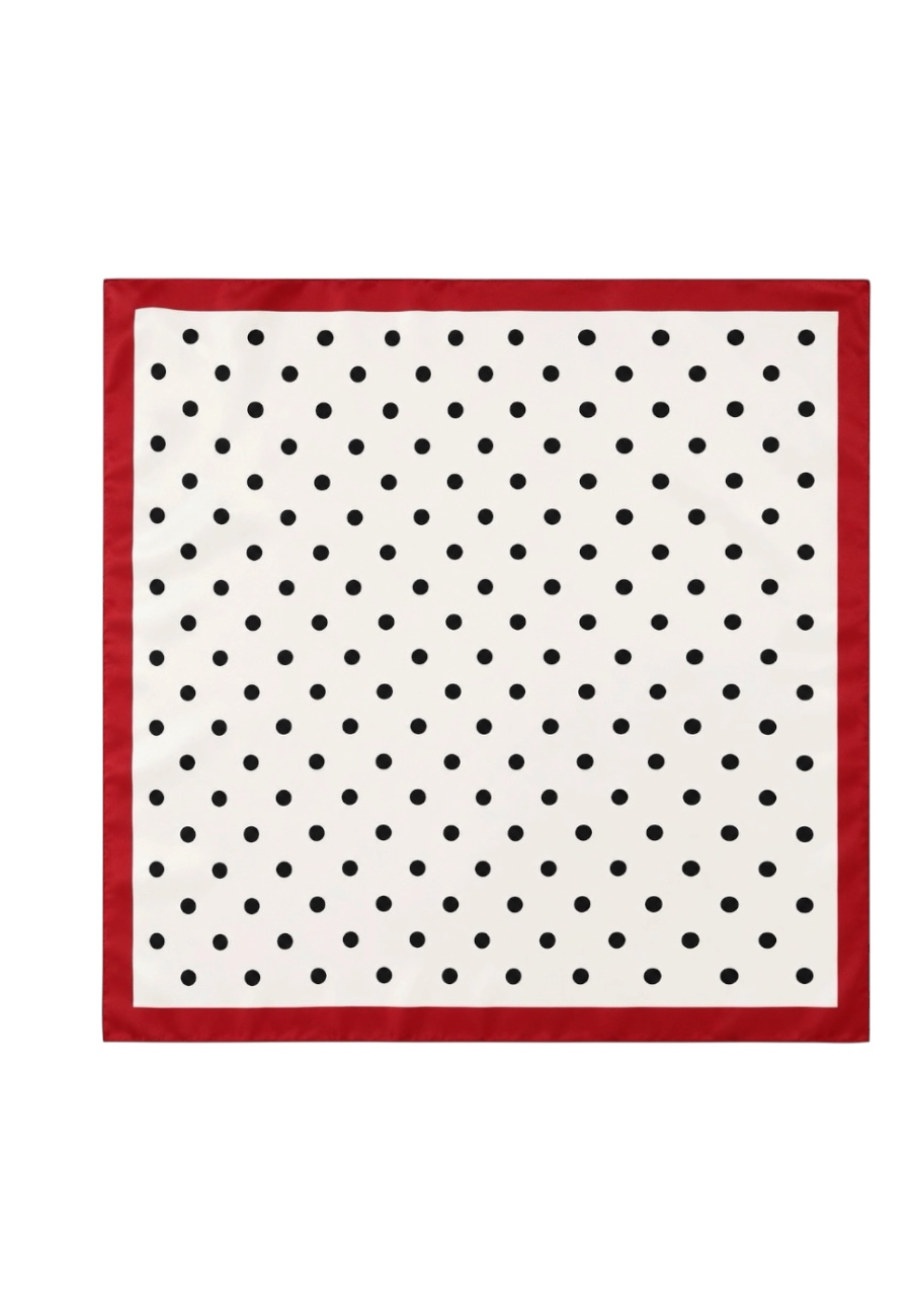 Glans shawl vierkant, Teckel