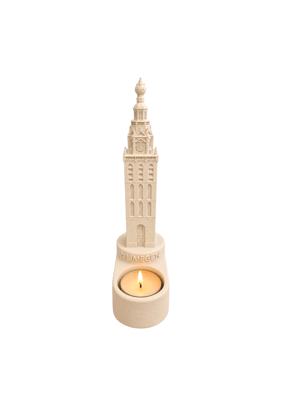 Stevenstoren/stevenskerk met waxine lichtje